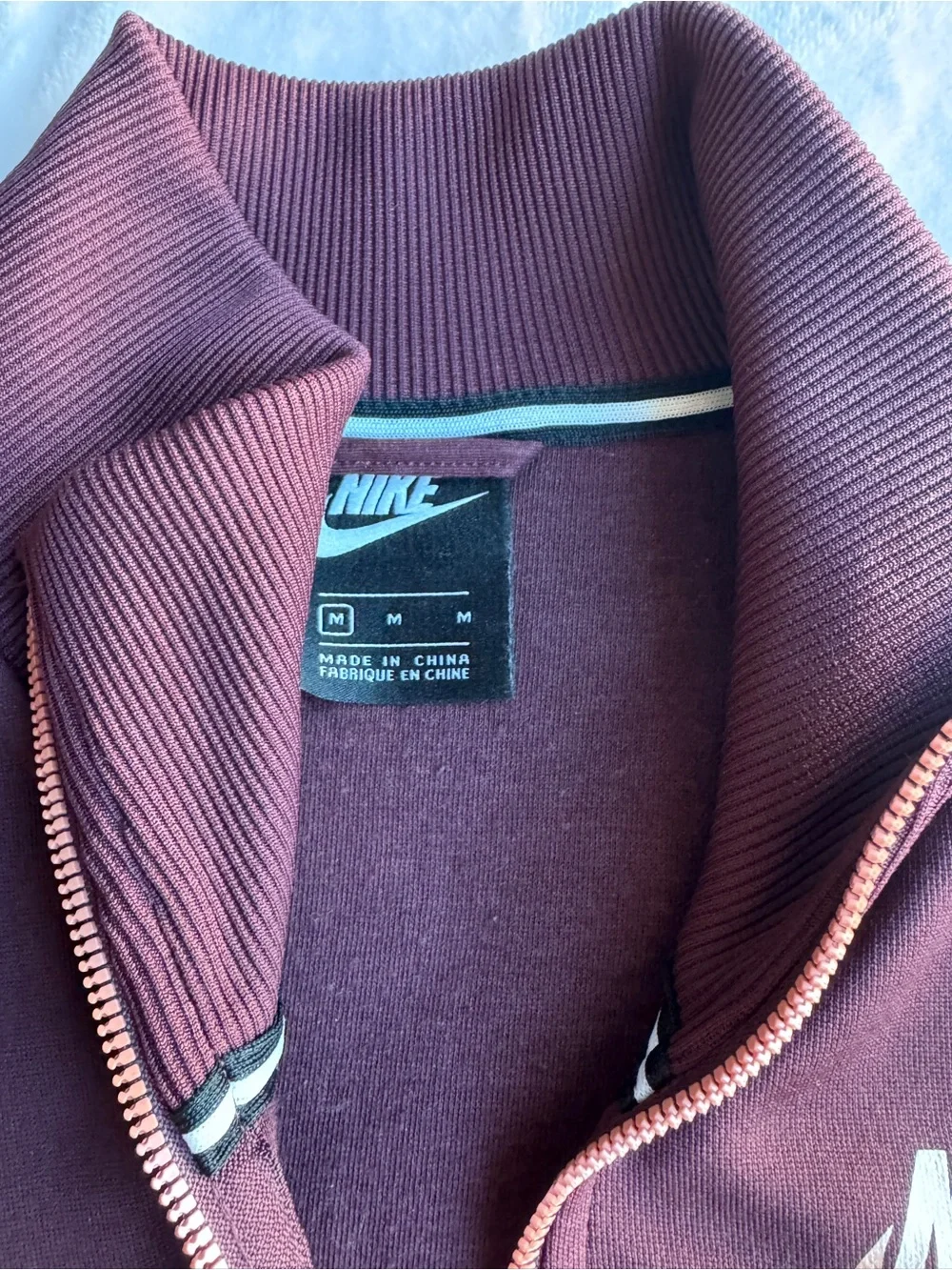 Nike Women's Maroon Zip-Up Air Track Jacket - Picture 2 of 4